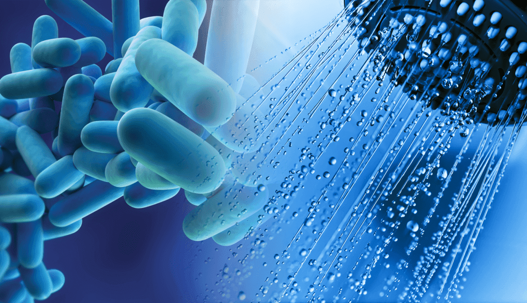 Map comparing Legionella testing regulations and guidance across U.S. states.